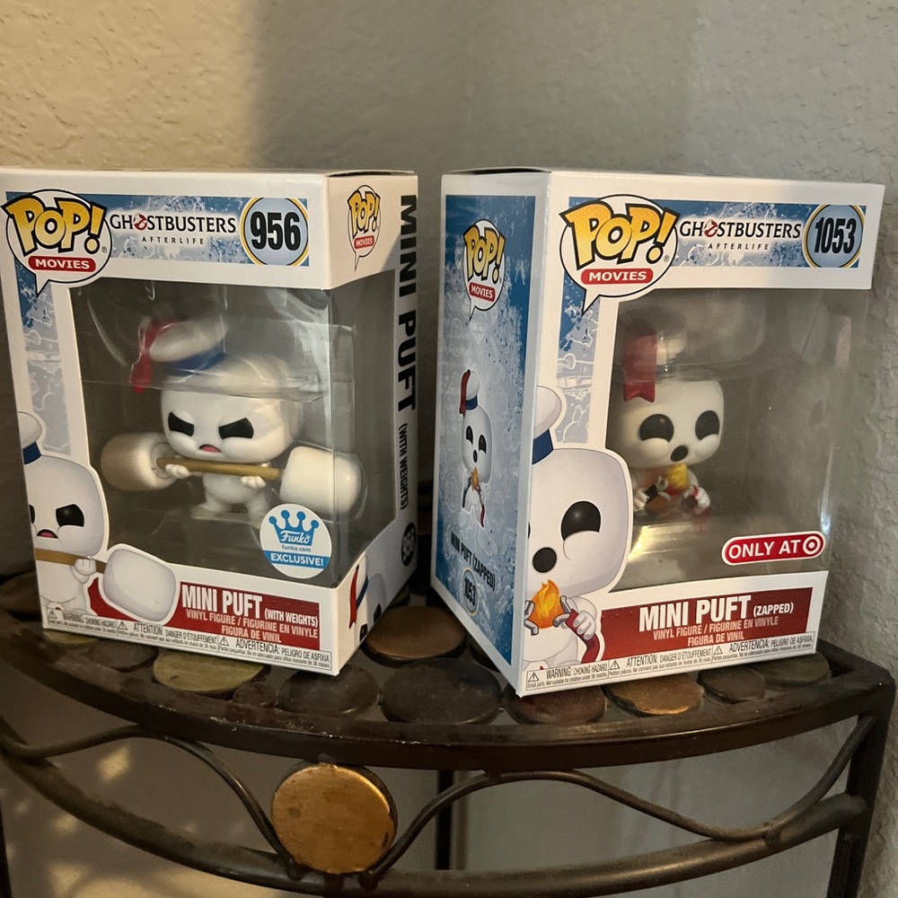 Funko Pop! Ghostbusters Mini Puft with Weights - White and Blue